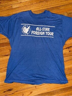 Vintage 80’s A10 Conference All Star Foreign Tour T-Shirt